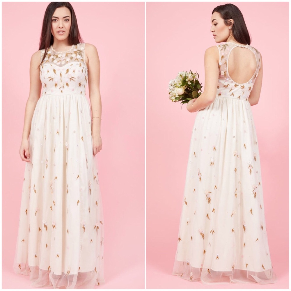 MODCLOTH Floral Maxi Dress, Large, NWOT